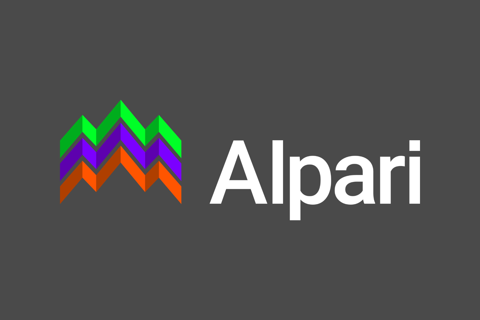 alpari logo on a grey background